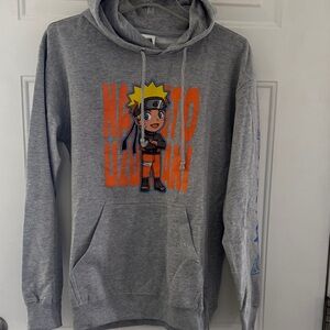 Naruto Graphic Gray Hoodie